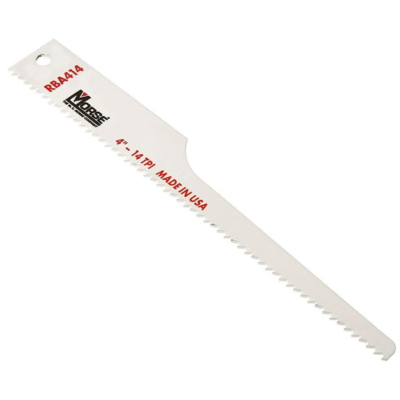 M.K. Morse RBA414T25 14 TPI Air Saw Blade (25 Pack), 4" L, 1/2" W, 0.025" Thick