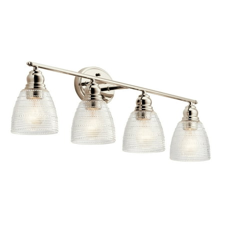 

Kichler 45698 Karmarie 4 Light 35 Wide Bathroom Vanity Light - Nickel