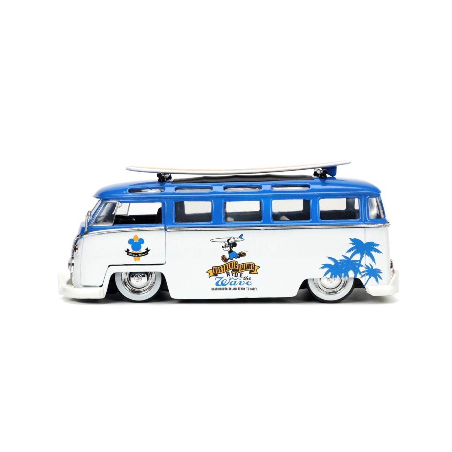 1962 Volkswagen T1 Bus w/ Mickey Mouse Figure - Jada Toys