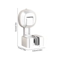 thumbnail image 3 of Suction Cup Mop Holders No-Drill Wall-Mounted Mop Rack Heavy-Duty Bathroom Brooms Hook Bathroom Mop Mount, 3 of 6