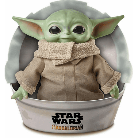 The Mandalorian 11" The Child Plush Baby Yoda Toy in Multicolor