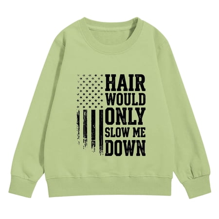 Generic Boys Girls Cute Graphic Crewneck Sweatshirt Long Sleeve Drop Shoulder Pullover Top Kid Athletic Pullover Sweatshirt Oversized