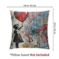 thumbnail image 4 of graffiti street art decoration cute girl holding balloon pillowcase graffiti pillowcase children's pillowcase cushion cover sofa decoration bohemian  1 Set of 2, Various Sizes, 4 of 7