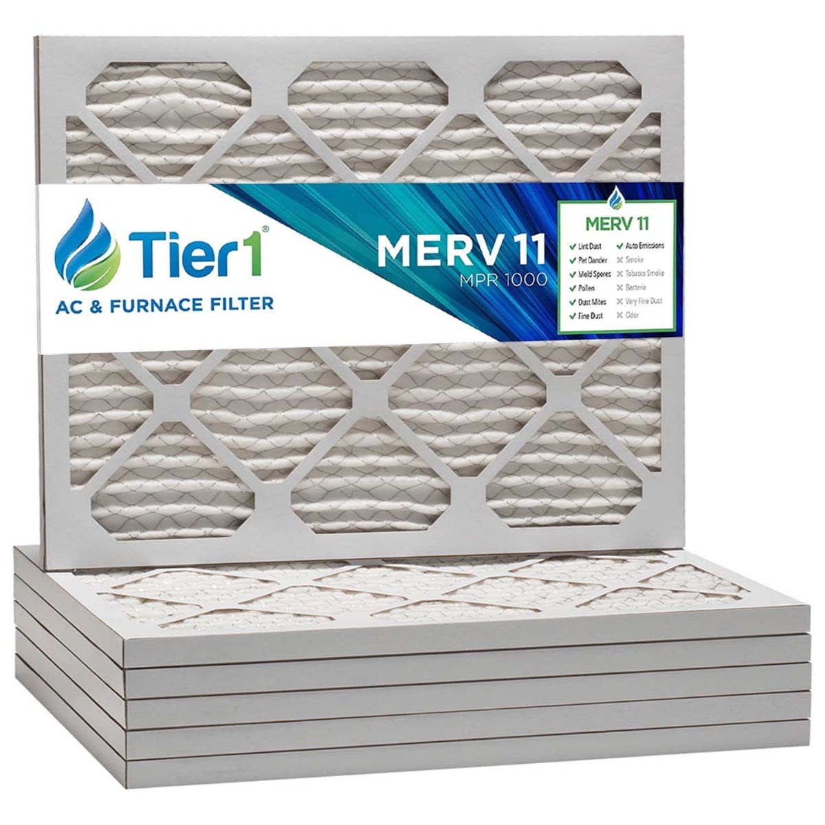 6 Pack TIer1 20x23x1 Ultra Allergen Merv 11 Replacement AC Furnace Air Filter 