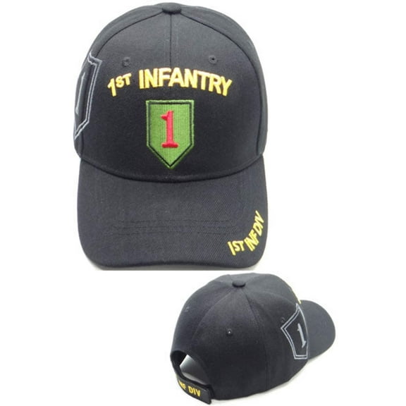 US Military 1st Infantry Division Black Style 01 Baseball Hat Cap