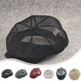 thumbnail image 1 of Sombrero octogonal de malla completa | Gorra de pico de pato transpirable | Gorra de malla de poliéster ajustable | Diseño ligero y transparente | Múltiples colores sólidos | 20x15x6cm | Moda de, 1 of 6