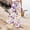 Purple, variant on Endives Womens Linen Pant 3D Floral Print High Waisted Summer Wide Leg Pant Casual Trousers Beach Vacation Outfits