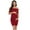 Wine, variant on FRSASU Women Plus Size ,Women'S Maternity Sleeveless Solid Color off Shoulder Backless Dress