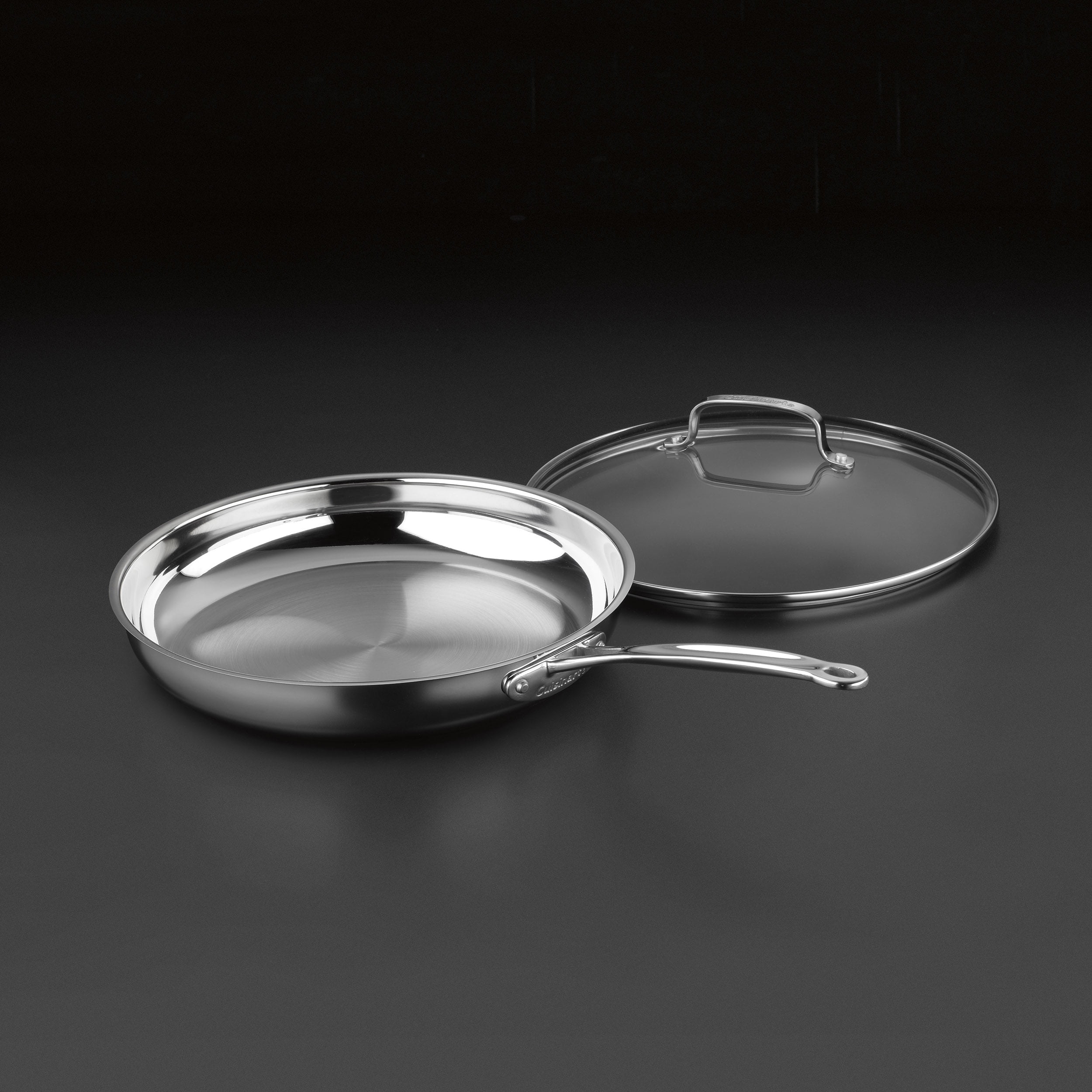 Cuisinart Chef's Classic Stainless 12" Skillet with Cover, 722-30GP1