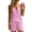Pink, variant on Women's Two-Piece Suspender Decorative Button And Shorts Casual Summer Set