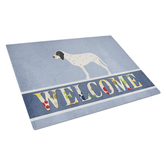 Gascon Saintongeois Welcome Glass Cutting Board Large Blue