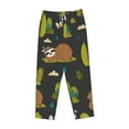 thumbnail image 4 of Fotbe Funny Sloths In The Forest Women's Pajama Pants,Sleepwear Pants,Pj Bottoms Drawstring And Pockets-Small, 4 of 9