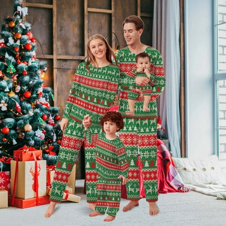 

Christmas Man Daddy Print Blouse Tops And Pants Xmas Family Clothes Pajamas