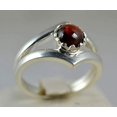 thumbnail image 4 of Navya Craft Garnet Round 925 Sterling Silver Handmade Women Statement Ring, Garnet Jewelry Size 7.5, 4 of 4