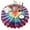 Colorful Rainbow Tie, variant on Rainbow Tie Dye Mandala Pattern Round Tablecloth 60"x60",Wrinkle Wipeable Table Cloth for Kitchen Dining Room Picnic Patio Party