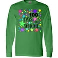 thumbnail image 3 of Inktastic 100 Days of School Pastel Stars Long Sleeve T-Shirt, 3 of 5