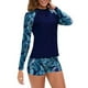 thumbnail image 4 of Trajes de baño tankini para mujer Traje de baño para mujer de manga larga y pantalones cortos Traje de buceo Siamés Verano Playa Surf Traje de baño Traje de baño de dos piezas para mujer, 4 of 6