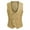 Khaki, variant on Cloudstyle Men's U-neck Double-Breasted Solid Color Casual Vest