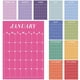thumbnail image 1 of Calendario de pared Fullhawl 2025-2026, reutilizable, 30 x 42 cm, color pastel, 1 of 6