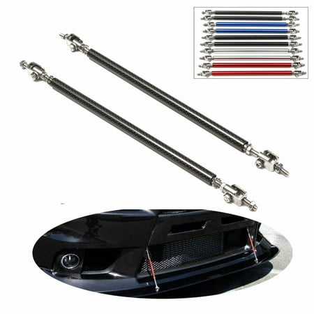 Protector Bar - 2Pcs 20cm 7.78''-10.8'' Stainless Steel Front Rear Bumper Protector Splitter Rod Starut Bar Support Universal Adjustable