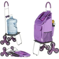dbest products, Purple 150 lbs Max Weight Folding 16.5" x 20" x 37.5" Stair Climber Dolly