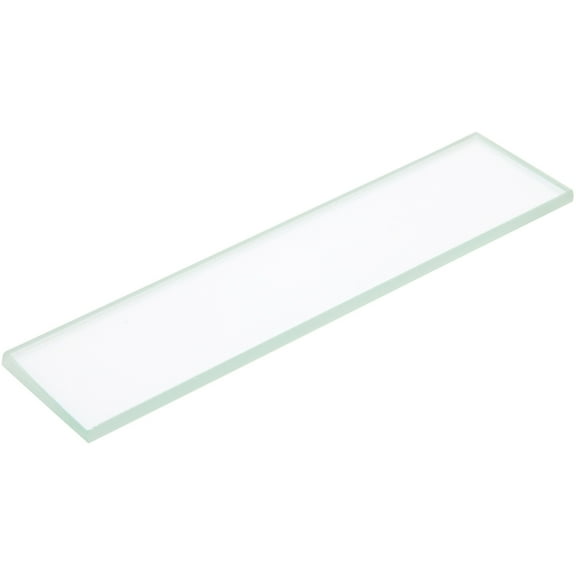 Plymor 1" x 4" Rectangle, 3mm Thick Non-Beveled Clear Glass, Pack of 12