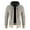 Beige, variant on Fesfesfes Men's Plush Lining Jacket Fall And Winter Warm Tops Stand Collar Sweater Coat Casual Fleece Lined Jacket