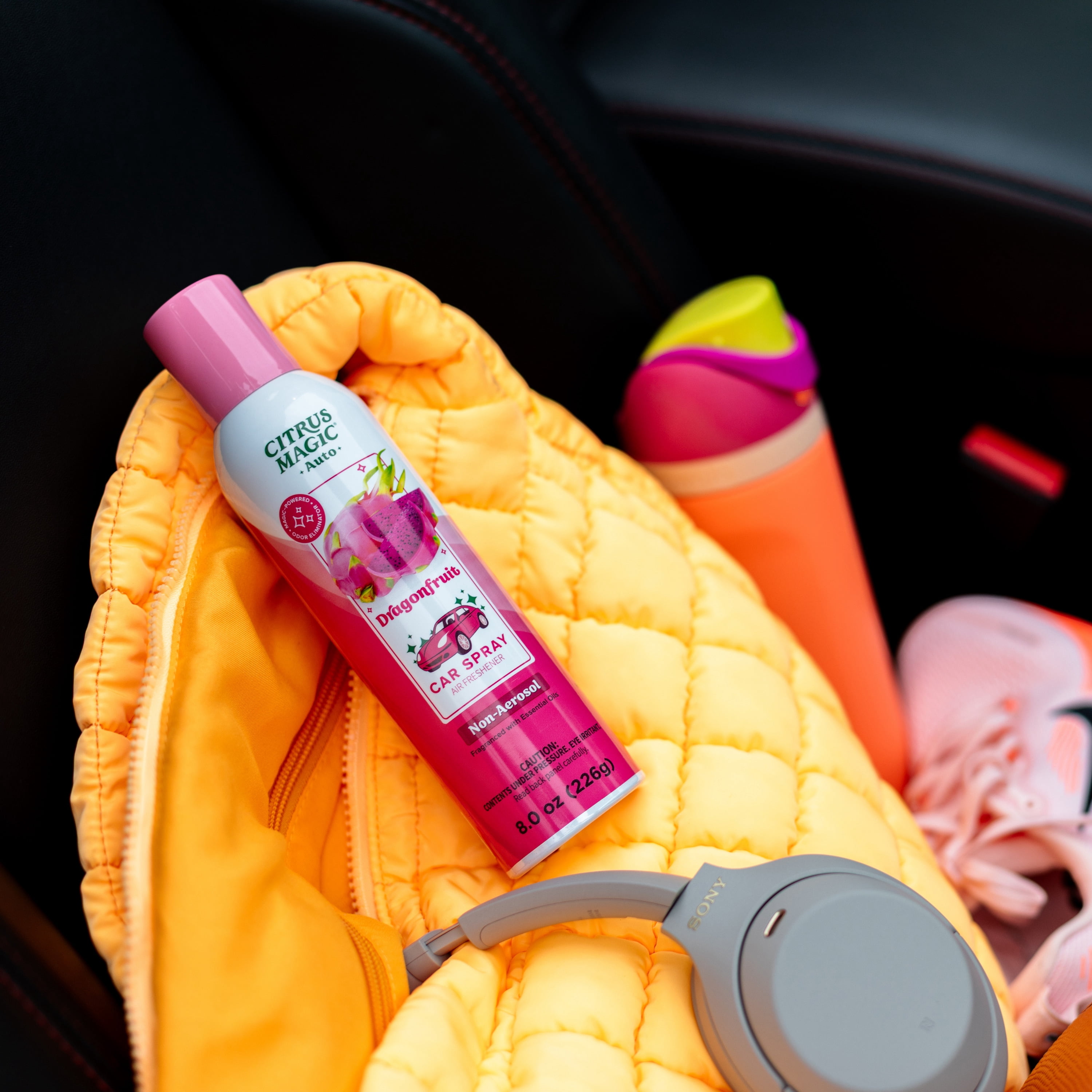 Citrus Magic Auto Odor Eliminating Air Freshener Spray, Dragonfruit, 8-Ounce