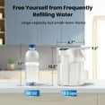 thumbnail image 2 of Waterdrop Electric Water Filter Pitcher, Dispenser, 200-Gallon Water Purifier, NSF/ANSI 401&53&42&372, Reduce PFAS, Lead, Chlorine, 15-Cup, White, with 2 Filter, 2 of 12