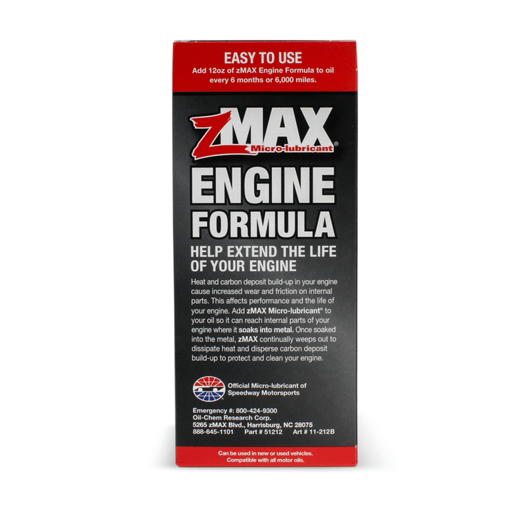 zMAX Micro-Lubricant Engine Treatment Formula, 12 oz or 354 ml