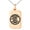 Rose, variant on Tioneer Stainless Steel Three-Tiered Pine Kamon Crest Engraved Small Rectangle Dog Tag Charm Pendant Necklace