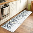 thumbnail image 2 of Blue Grey Eucalyptus 2'x6' Runner Rugs for Hallway Kitchen Bedside Non Slip Washable, Watercolor Spring Weeping Botanical Entryway Rug Runners with Rubber Backing, Long Carpet Runner for Laundry Room, 2 of 8