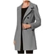 thumbnail image 2 of Abrigo y chaquetas informales de manga larga sin capucha para mujer, abrigo informal de invierno con cuello vuelto y bolsillos, liso, degradado, sin capucha, regular, de manga larga para mujer, 2 of 6
