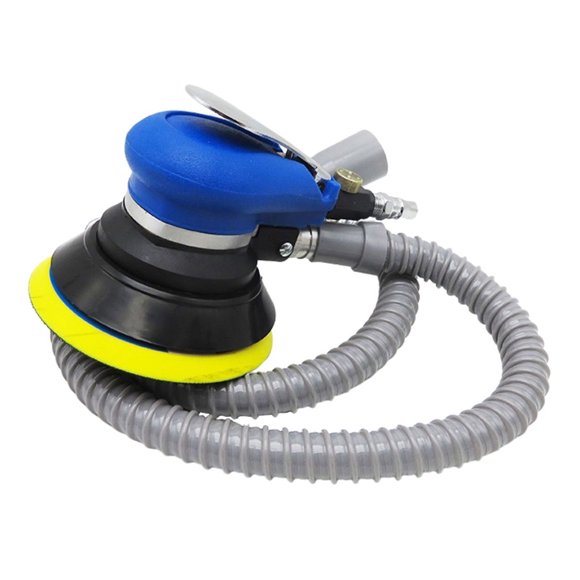 Amdohai Ponceuse à Air sous Vide Ponceuse Pneumatique Ponceuse Orbitale à Paume à Auto-Vidange Broyeur Polisseuse Machine à Poncer Outil 5 Pieds'