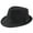 Black, variant on XMMSWDLA Hats for Women Flat Top Hat for Men Pork Pie Hat Wide Brim Church Hat Boater Cap Women Hats for Winter