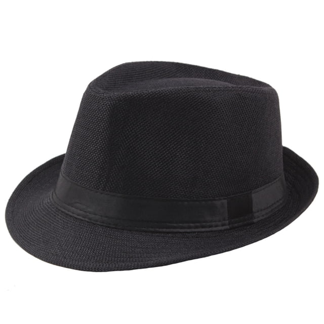 Breathable Outdoor Jazz Baseball Cap Sun Hat Curly Straw Hat for Men Design Comfortable Fit Stylish Accessory