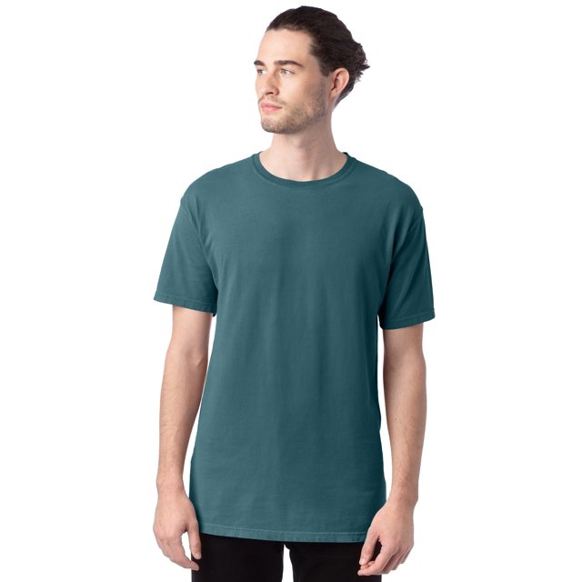 Hanes Mens Big ComfortWash Garment Dyed Short Sleeve Tee, S, Cactus