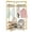 White, variant on Costway Corner Garment Rack L-shaped Clothes Rack with Open Shelves & Adjustable Foot Pads Walnut