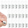 thumbnail image 1 of Miangastore 40pcs Hook Clips Curtain Hanging Clips Party Lights Clips Photo Clips Hanger Hooks, 1 of 8