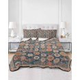 thumbnail image 3 of Blue Twin XL Size Down Alternative Comforter, Lightweight Comforter Quilt Bedding Set with Pillow Shams Ethnic Modern Geometric Abstract Art All Seasons Bed Comforter Duvet Insert 68"x98", 3 of 7