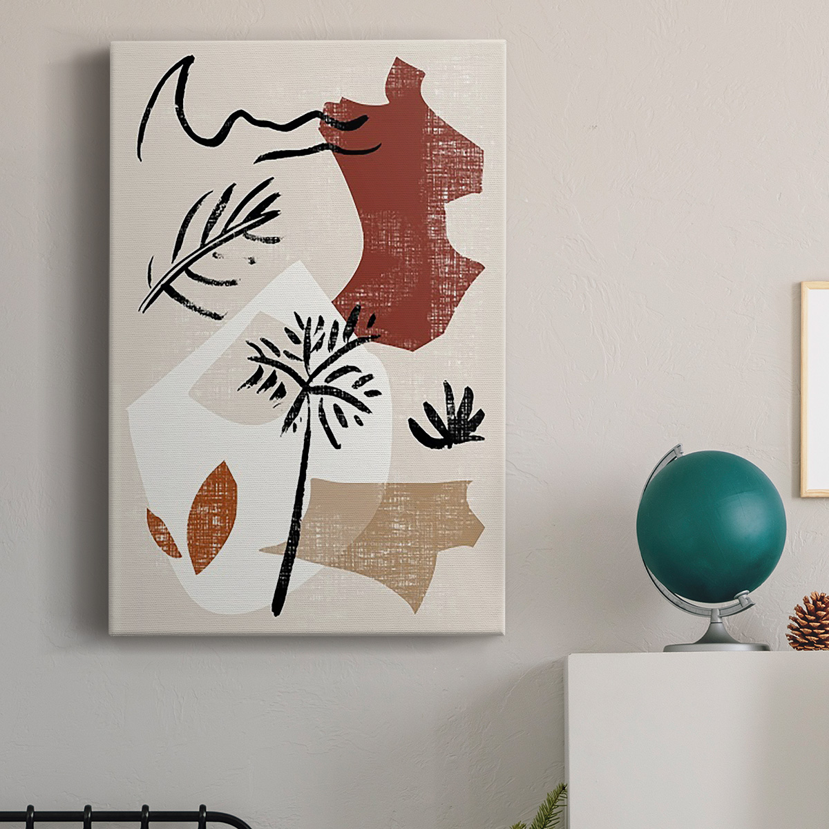 Soft Palms V Premium Gallery Wrapped Canvas - Ready to Hang