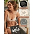 thumbnail image 2 of Kalon 4 Pack Women's Demi Wireless Padded Bralette Hook and Eye Bra Back, 2 of 9