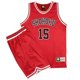 thumbnail image 3 of Conjunto de 2 camisetas de baloncesto unisex de color rojo, cortas, informales, sin mangas, para verano, Hisashi Mitsui, uniformes, 3 of 5