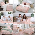 thumbnail image 5 of 3 Piece Pink Boho Duvet Cover Set Twin Size,Microfiber Comforter/Quilt Cover with Corner Ties and 2 Pillowcases,Vintage Abstract Tribal Decorative Oriental All Season Soft Bedding with Zipper Closure, 5 of 8