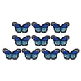 thumbnail image 1 of Uxcell 10 Pcs Parche de Hierro en Forma de Mariposa, Parche Decorativo para Coser, 1.7"Lx1.1"W, Azul Oscuro, 1 of 6