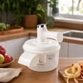 thumbnail image 6 of Electric Food Chopper and Peeler 2 in 1, Rechargeable Mini Vegetable Cutter with Stainless Steel Blades, Portable Fruit and Garlic Mincer for Home, Camping, and Travel, 6 of 7