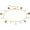 T:colorful doughnut, variant on Gold Ankle Bracelets for Women 14K Gold Plated Anklet for Women Daisy Moon Star Evil Eye Anklet Boho Beach Foot Chain Adjustable Dainty Foot Jewelry