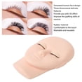 thumbnail image 4 of Head Lash Extension Mannequin, Durable Reusable Soft Touch Rubber Replaced Eyelids Mannequin Head, for Lash Extension Practice, 4 of 8