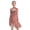 Dusty Pink, variant on Hansber Girls Figure Skating Dress Long Sleeve Mesh Splice Rhinestones Lyrical Dance Dress for Competition Hot Pink 16