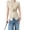 Oat, variant on Women'S Casual Short Sleeve Split Hem Top One size